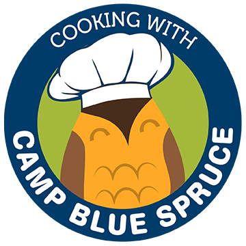 Cooking with Camp Blue Spruce Logo